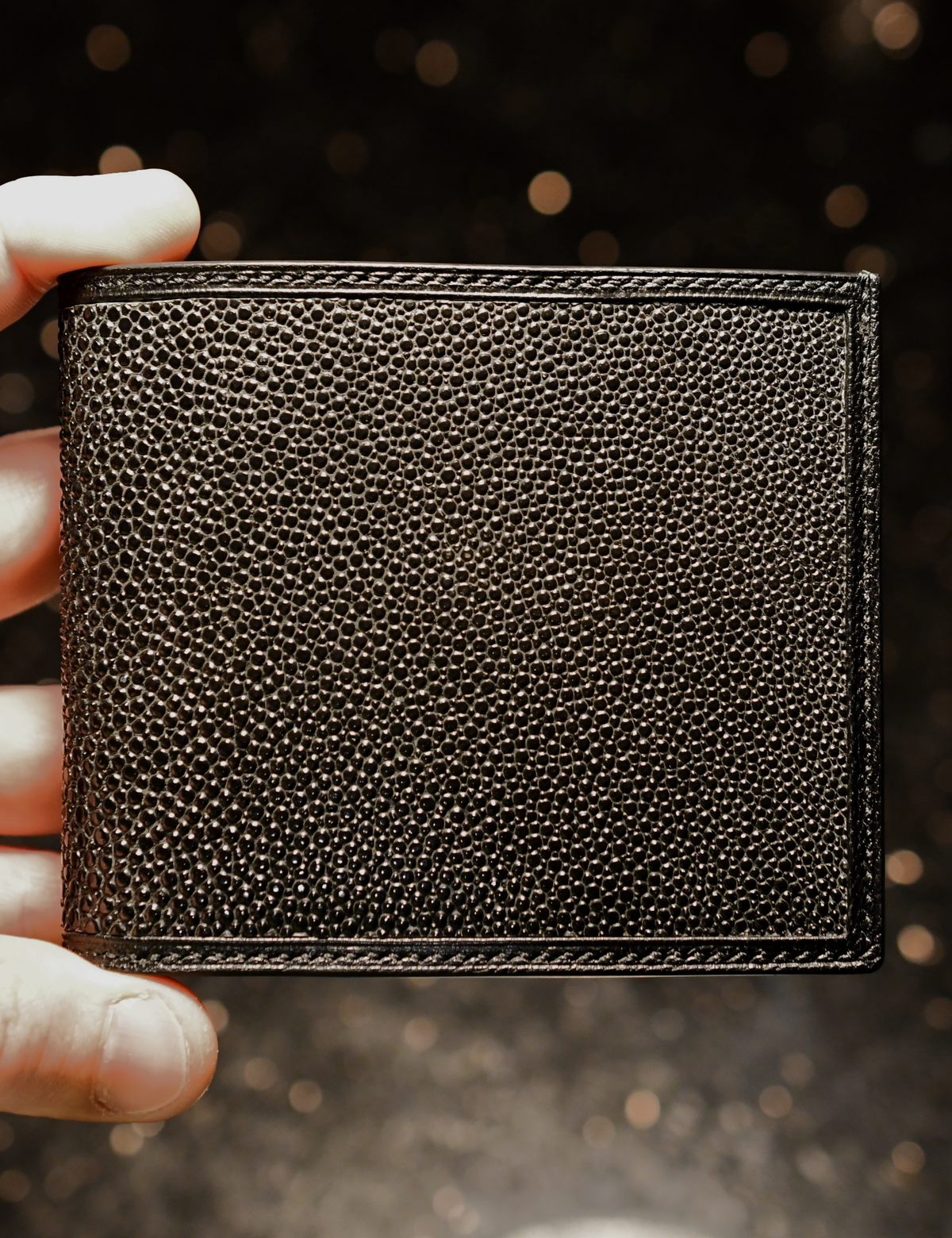 Wave Wallet - Black Stingray